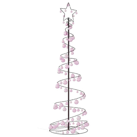 Kerstboom lichtkegel met kerstballen 120 LED's warmwitte 180 cm - AllerleiShop