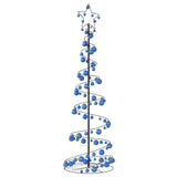 Kerstboom lichtkegel met kerstballen 120 LED's warmwitte 180 cm - AllerleiShop