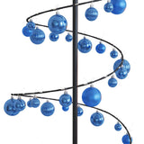 Kerstboom lichtkegel met kerstballen 120 LED's warmwitte 180 cm - AllerleiShop