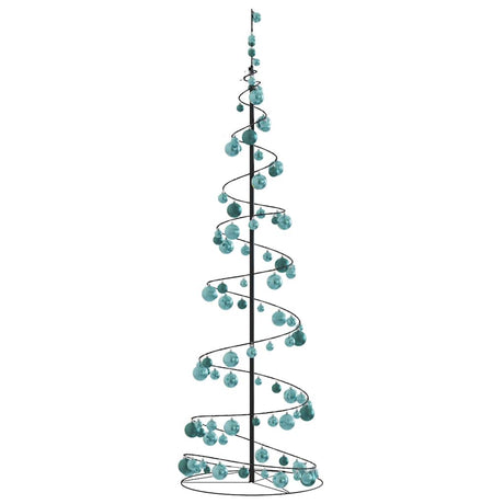 Kerstboom lichtkegel met kerstballen 120 LED's warmwitte 180 cm - AllerleiShop