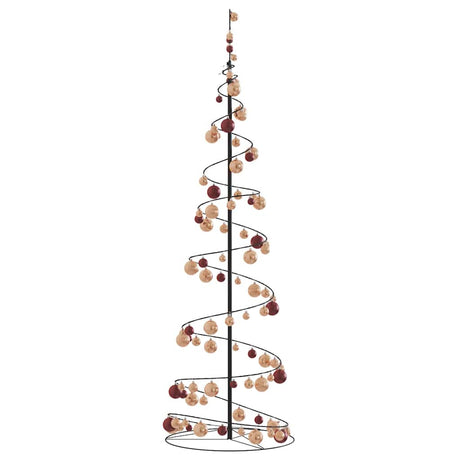 Kerstboom lichtkegel met kerstballen 120 LED's warmwitte 180 cm - AllerleiShop