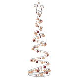 Kerstboom lichtkegel met kerstballen 120 LED's warmwitte 180 cm - AllerleiShop