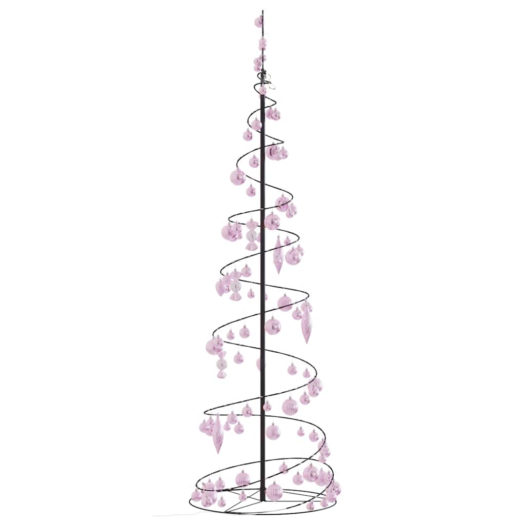 Kerstboom lichtkegel met kerstballen 120 LED's warmwitte 180 cm - AllerleiShop