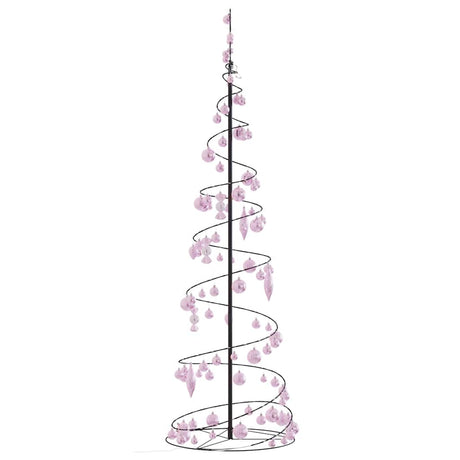 Kerstboom lichtkegel met kerstballen 120 LED's warmwitte 180 cm - AllerleiShop