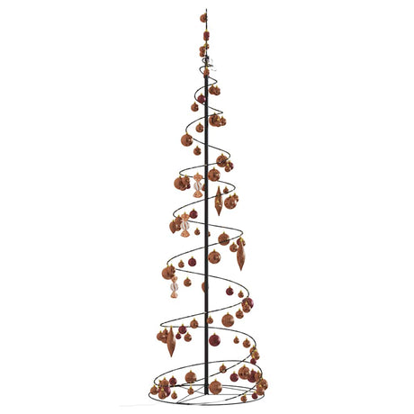 Kerstboom lichtkegel met kerstballen 120 LED's warmwitte 180 cm - AllerleiShop