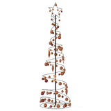 Kerstboom lichtkegel met kerstballen 120 LED's warmwitte 180 cm - AllerleiShop