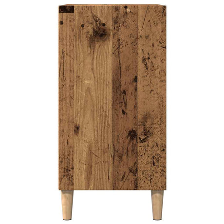 Dressoir 57x35x75 cm bewerkt hout oud houtkleurig - AllerleiShop