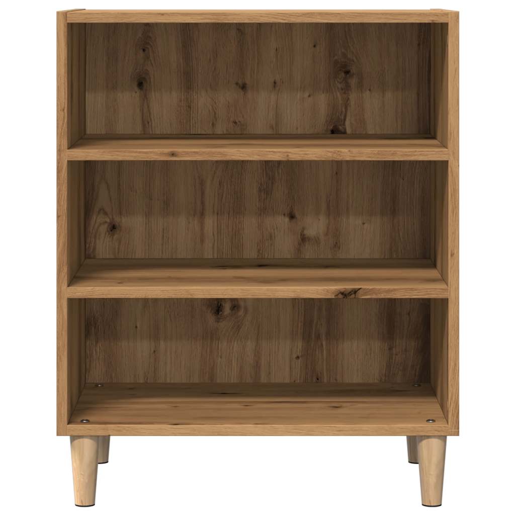 Dressoir 57x35x75 cm bewerkt hout artisanaal eikenkleurig - AllerleiShop