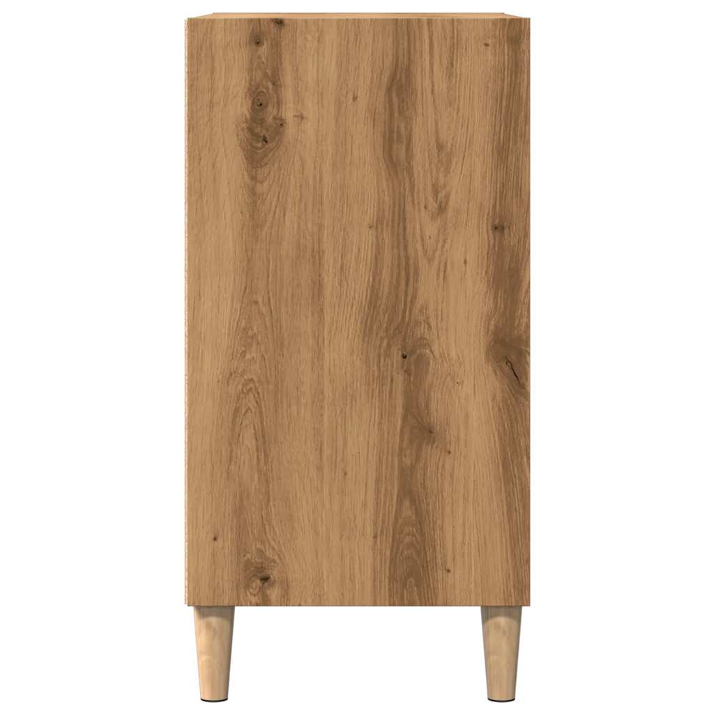 Dressoir 57x35x75 cm bewerkt hout artisanaal eikenkleurig - AllerleiShop