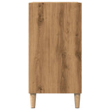 Dressoir 57x35x75 cm bewerkt hout artisanaal eikenkleurig - AllerleiShop