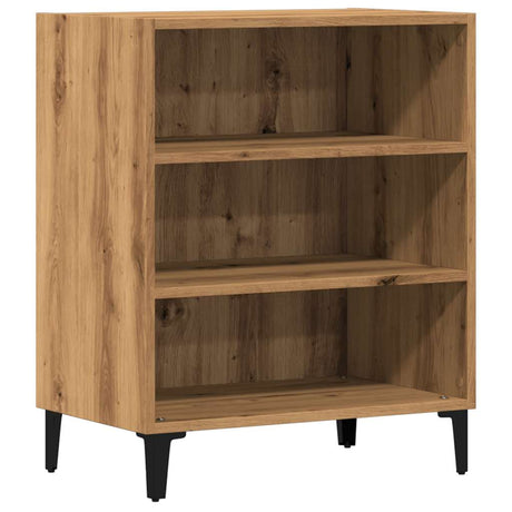 Dressoir 57x35x75 cm bewerkt hout artisanaal eikenkleurig - AllerleiShop