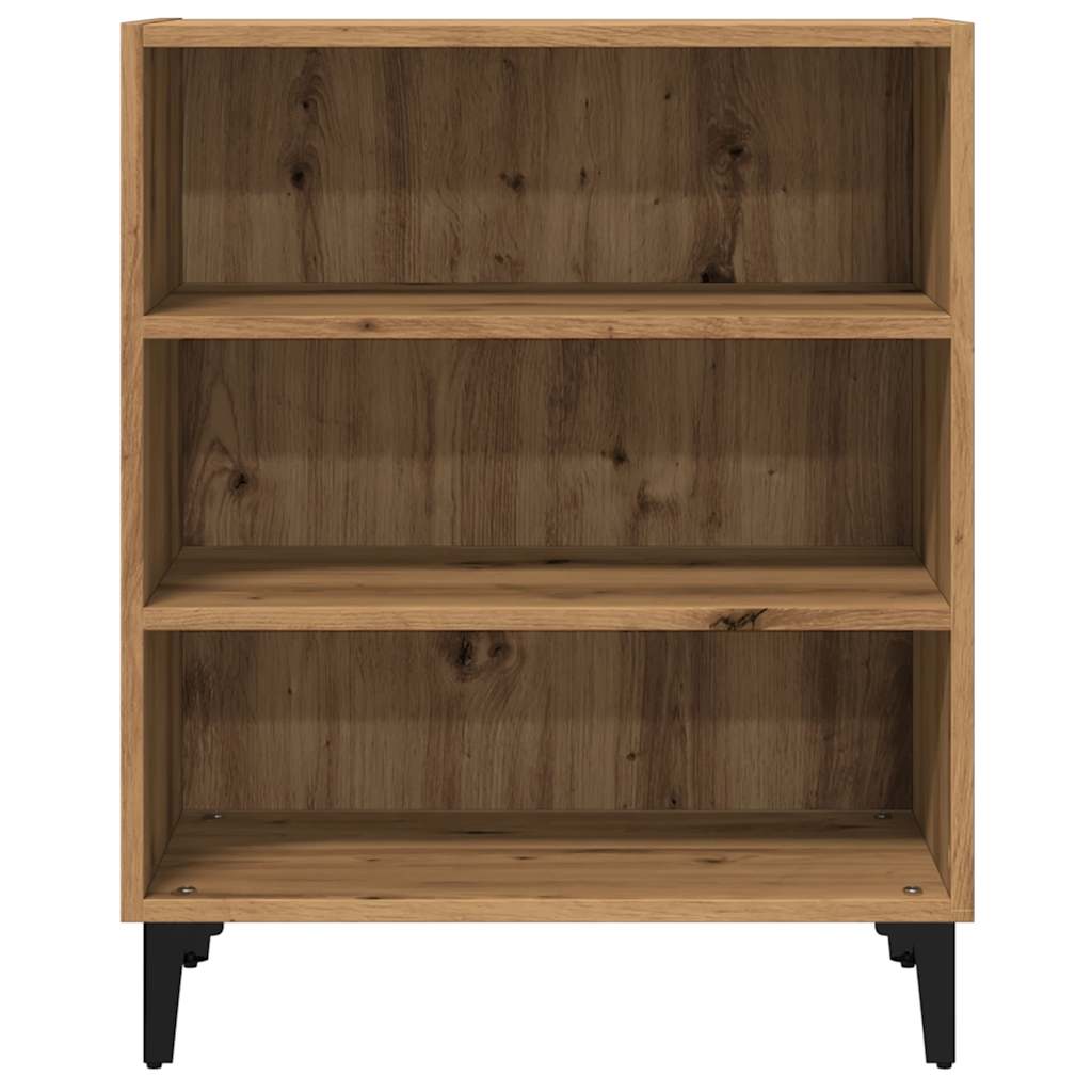 Dressoir 57x35x75 cm bewerkt hout artisanaal eikenkleurig - AllerleiShop