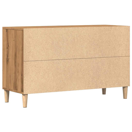 Dressoir 100x36x60 cm bewerkt hout artisanaal eikenkleurig - AllerleiShop