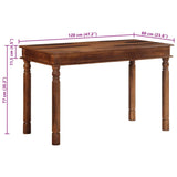 Eettafel 120x60x77 cm massief acaciahout - AllerleiShop