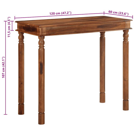 Bartafel 120x60x107 cm massief acaciahout - AllerleiShop