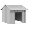 Hondenhok met dak 85x107x81 cm gegalvaniseerd staal - AllerleiShop