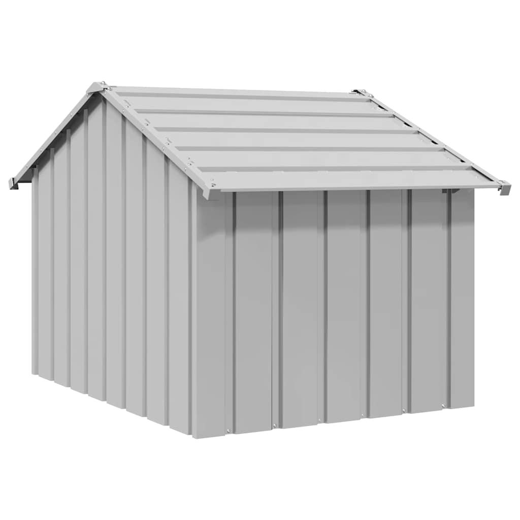 Hondenhok met dak 83x130x85 cm gegalvaniseerd staal - AllerleiShop