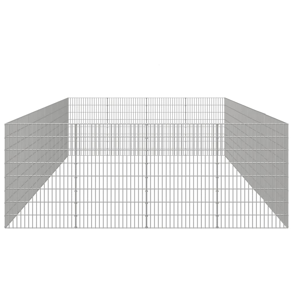 Dierenren van 24 panelen in gegalvaniseerd ijzer - 54x80 cm