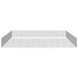 Dierenverblijf 48-panelen set 54x80 cm van gegalvaniseerd staal