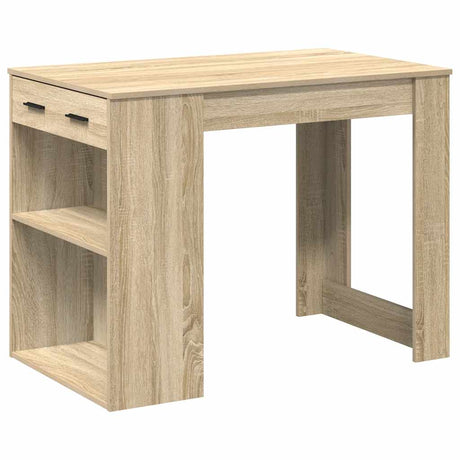 Bureau met lade&plank 102x62x77,5 cm bewerkt hout sonoma eiken - AllerleiShop