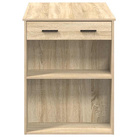 Bureau met lade&plank 102x62x77,5 cm bewerkt hout sonoma eiken - AllerleiShop