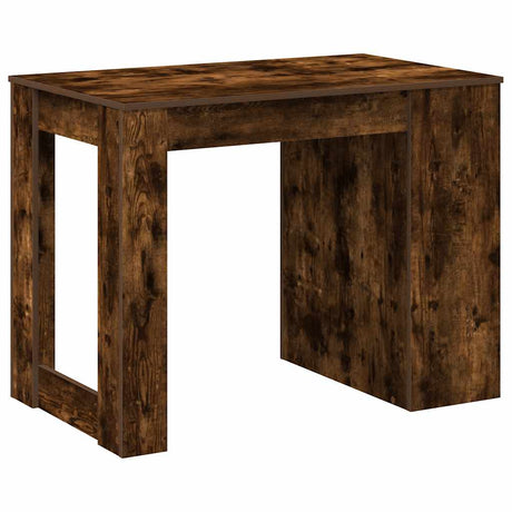 Bureau met lade&plank 102x62x77,5 cm bewerkt hout gerookt eiken - AllerleiShop