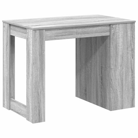 Bureau met lade&plank 102x62x77,5 cm bewerkt hout grijs sonoma - AllerleiShop