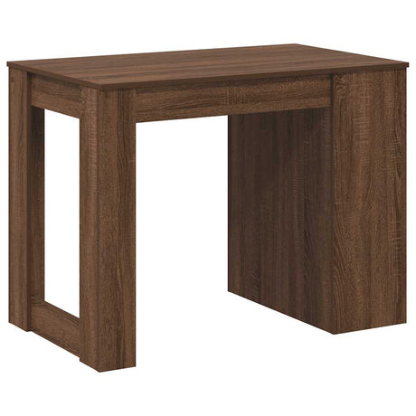 Bureau met lade en plank 102x62x77,5cm bewerkt hout bruin eiken - AllerleiShop