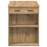 Bureau met lade en plank 102x62x77,5 cm hout artisanaal eiken - AllerleiShop