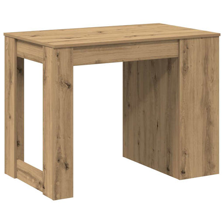 Bureau met lade en plank 102x62x77,5 cm hout artisanaal eiken - AllerleiShop