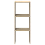 Boekenkast stapelbaar 30x30x80 cm bewerkt hout sonoma eiken - AllerleiShop