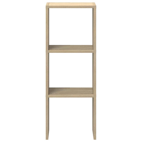 Boekenkast stapelbaar 30x30x80 cm bewerkt hout sonoma eiken - AllerleiShop