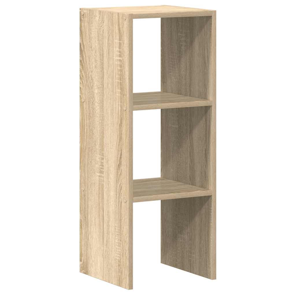 Boekenkast stapelbaar 30x30x80 cm bewerkt hout sonoma eiken - AllerleiShop