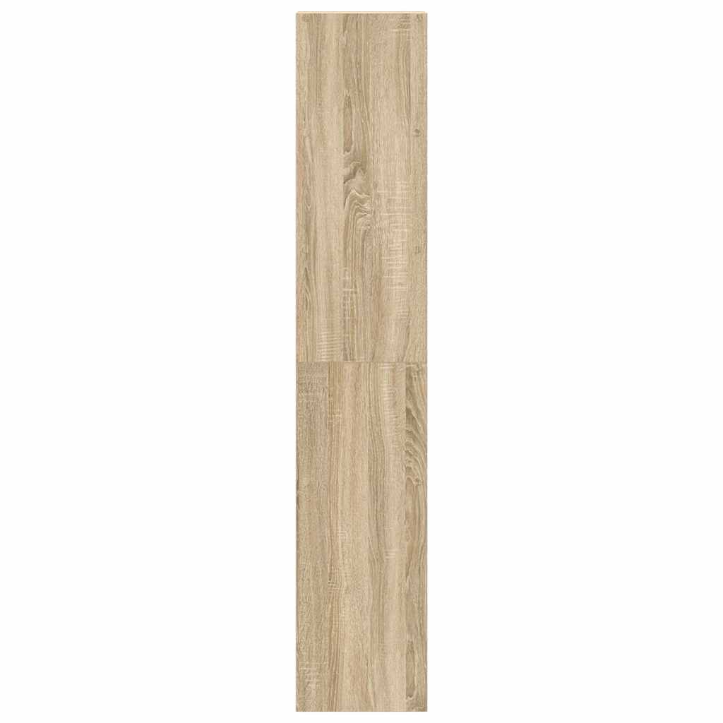 Boekenkasten 2 st 30x30x80 cm bewerkt hout sonoma eiken - AllerleiShop