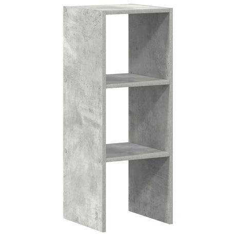 Boekenkast stapelbaar 30x30x80 cm bewerkt hout betongrijs - AllerleiShop