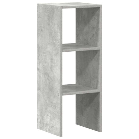 Boekenkast stapelbaar 30x30x80 cm bewerkt hout betongrijs - AllerleiShop