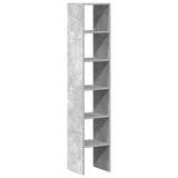 Boekenkasten 2 st stapelbaar 30x30x80cm bewerkt hout betongrijs - AllerleiShop