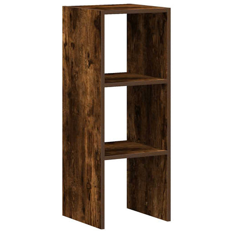 Boekenkast stapelbaar 30x30x80 cm bewerkt hout gerookt eiken - AllerleiShop