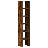 Boekenkasten 2 st 30x30x80 cm bewerkt hout gerookt eikenkleurig - AllerleiShop