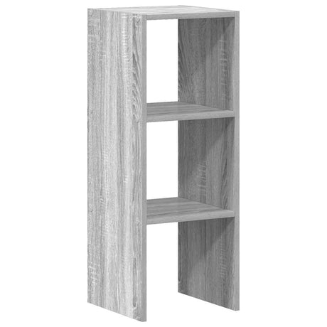 Boekenkast stapelbaar 30x30x80 cm bewerkt hout grijs sonoma - AllerleiShop