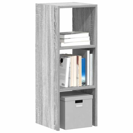 Boekenkast stapelbaar 30x30x80 cm bewerkt hout grijs sonoma - AllerleiShop