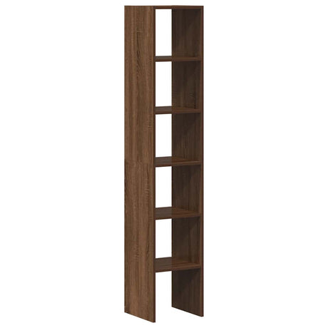 Boekenkasten 2st stapelbaar 30x30x80cm bewerkt hout bruin eiken - AllerleiShop