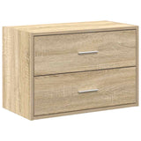 Kast met 2 lades 60x31x40 cm bewerkt hout sonoma eikenkleur - AllerleiShop