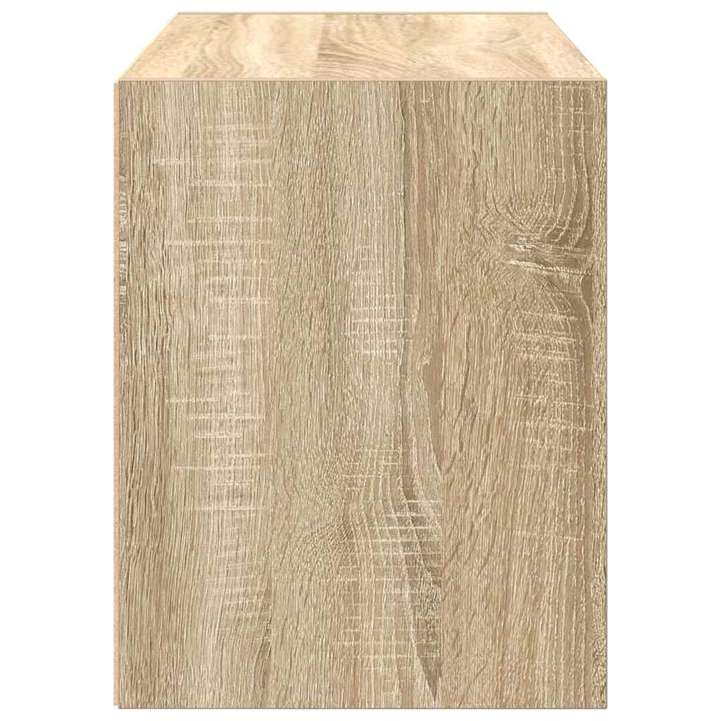 Kast met 2 lades 60x31x40 cm bewerkt hout sonoma eikenkleur - AllerleiShop