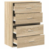 Kasten met 2 lades 2 st 60x31x40 cm bewerkt hout sonoma eiken - AllerleiShop