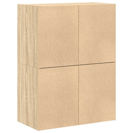 Kasten met 2 lades 2 st 60x31x40 cm bewerkt hout sonoma eiken - AllerleiShop