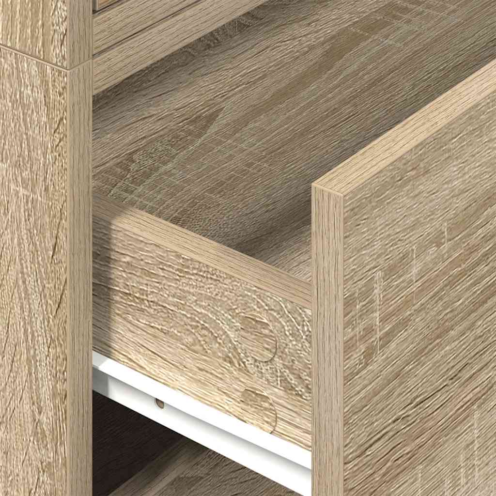 Kasten met 2 lades 2 st 60x31x40 cm bewerkt hout sonoma eiken - AllerleiShop