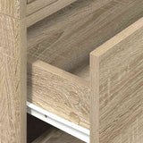 Kasten met 2 lades 2 st 60x31x40 cm bewerkt hout sonoma eiken - AllerleiShop