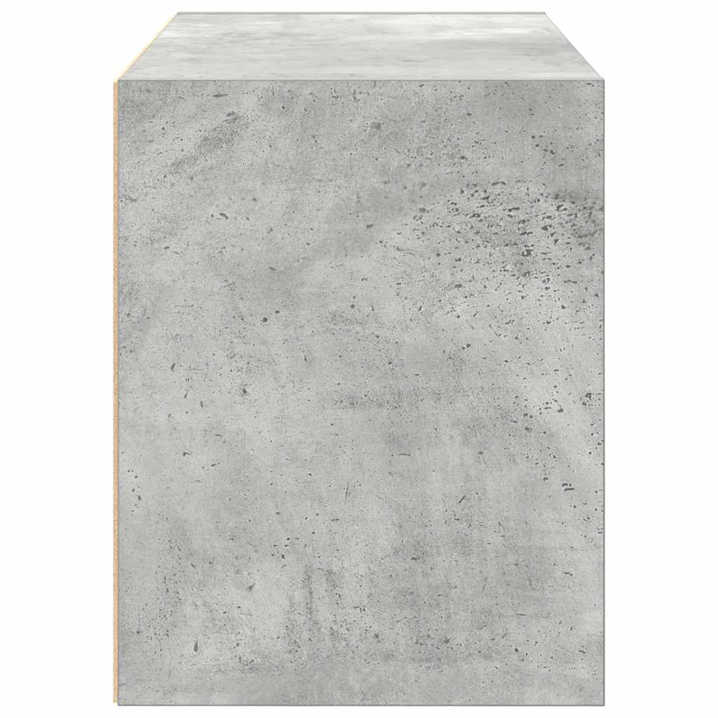 Kast met 2 lades 60x31x40 cm bewerkt hout betongrijs - AllerleiShop