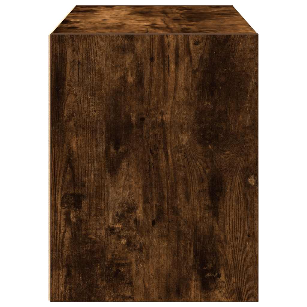 Kast met 2 lades 60x31x40 cm bewerkt hout gerookt eikenkleurig - AllerleiShop